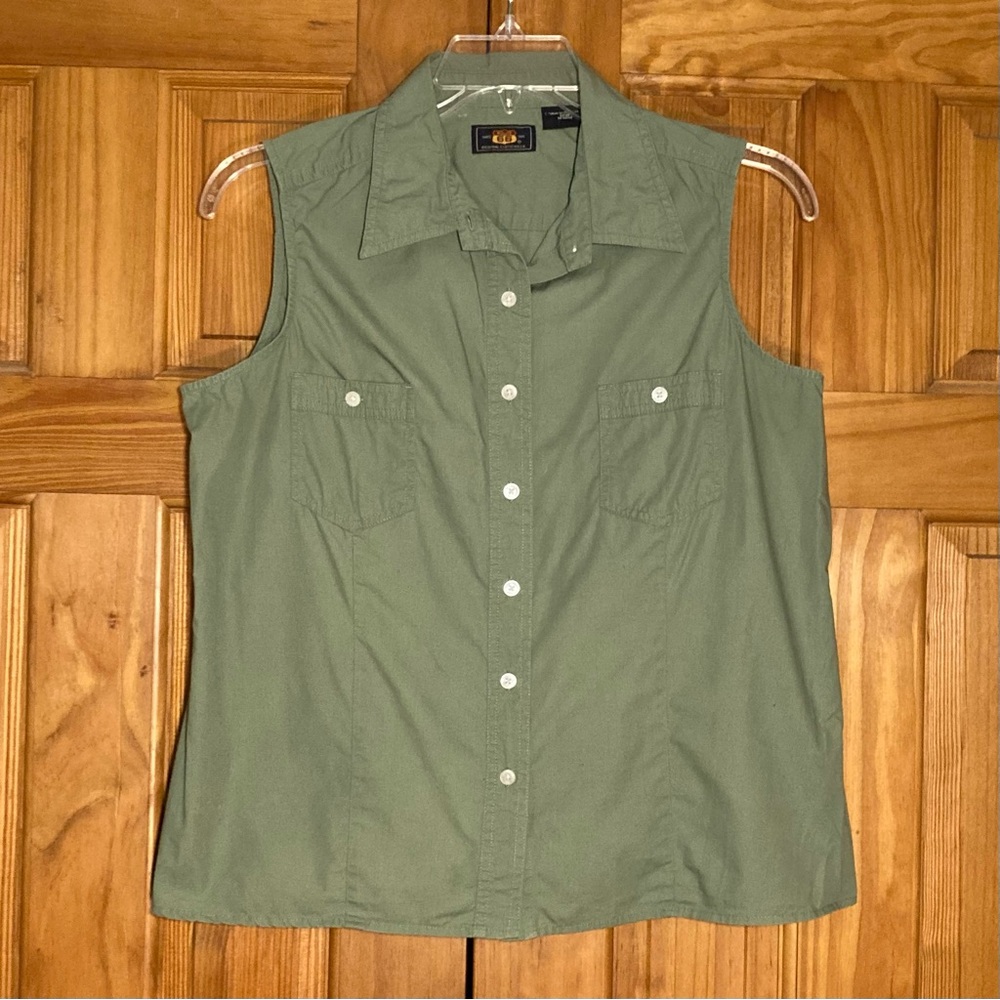 NWOT Route 66 Vintage 90s Top Sleeveless Blouse Green Size L Large